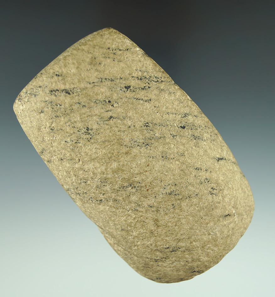 Great form on this 4 1/4" UnDrilled Bannerstone - Franklin Co., Ohio - found in Franklin Co., Ohio.