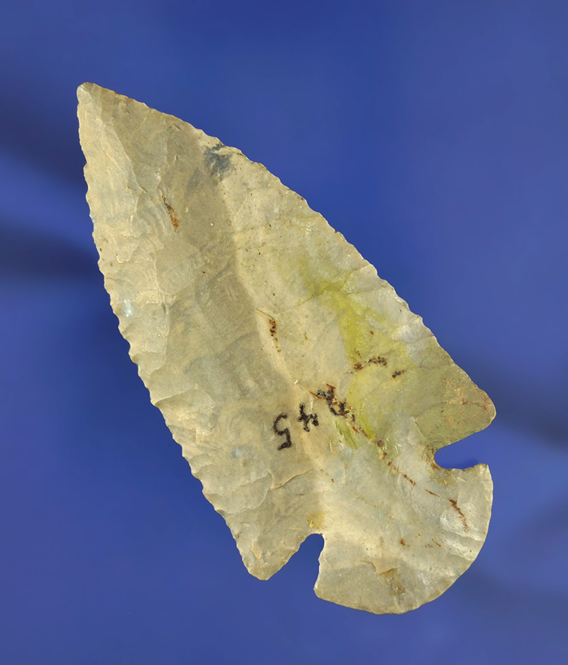 3 5/16" well made Dovetail with restoration to one ear found in Indiana.