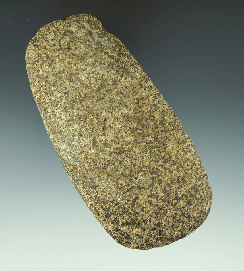 Very thin  and nicely made 4 5/16" Hardstone Adze found in Michigan.  Ex. Phil Wagle collection.