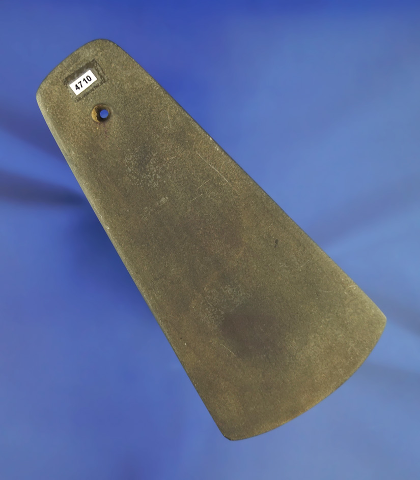 Thin and nicely styled 5 1/4" Trapezoidal Pendant found in Indiana. Ex. Richard Shively collection.