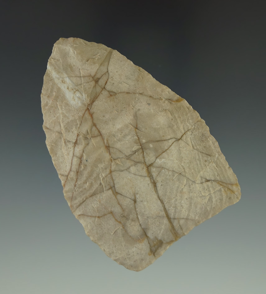 3" well made Blade found at Las Pampas near Concordia, Coahuila, Mexico. Ex. Kaye Don Bruce.