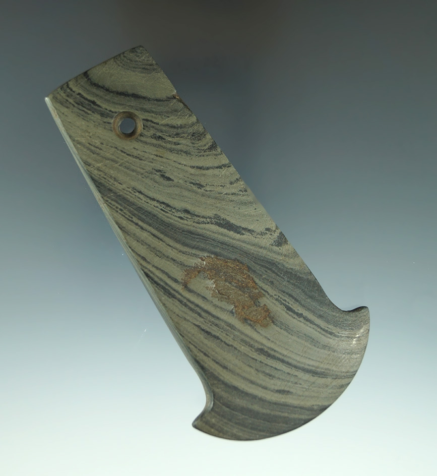 4 3/16" Anchor Pendant found in Pickaway Co.,  Ohio. Ex. Bill Smith collection. Jackson COA.