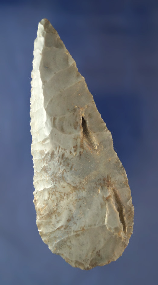 4 1/8" well patinated Hornstone Cobbs Knife found in Daviess Co., Kentucky.