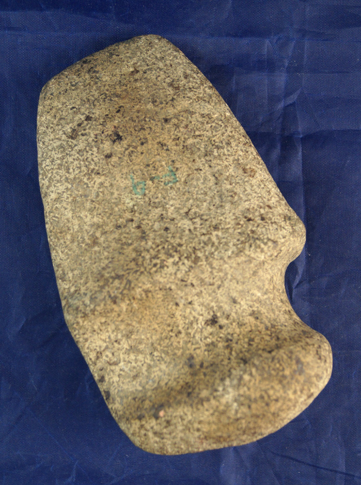 5 3/4" long 3/4 Grooved Axe found in Ohio.