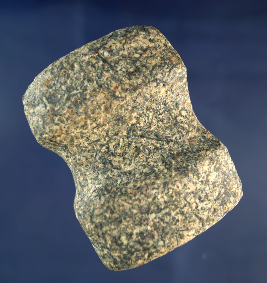 3 1/8" long 3/4 grooved Hammerstone found in Hardin Co., Ohio.