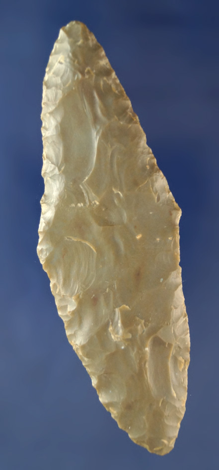 Very well styled 4 1/16" Bi-pointed Harahey Knife found in Union Co., Kentucky.