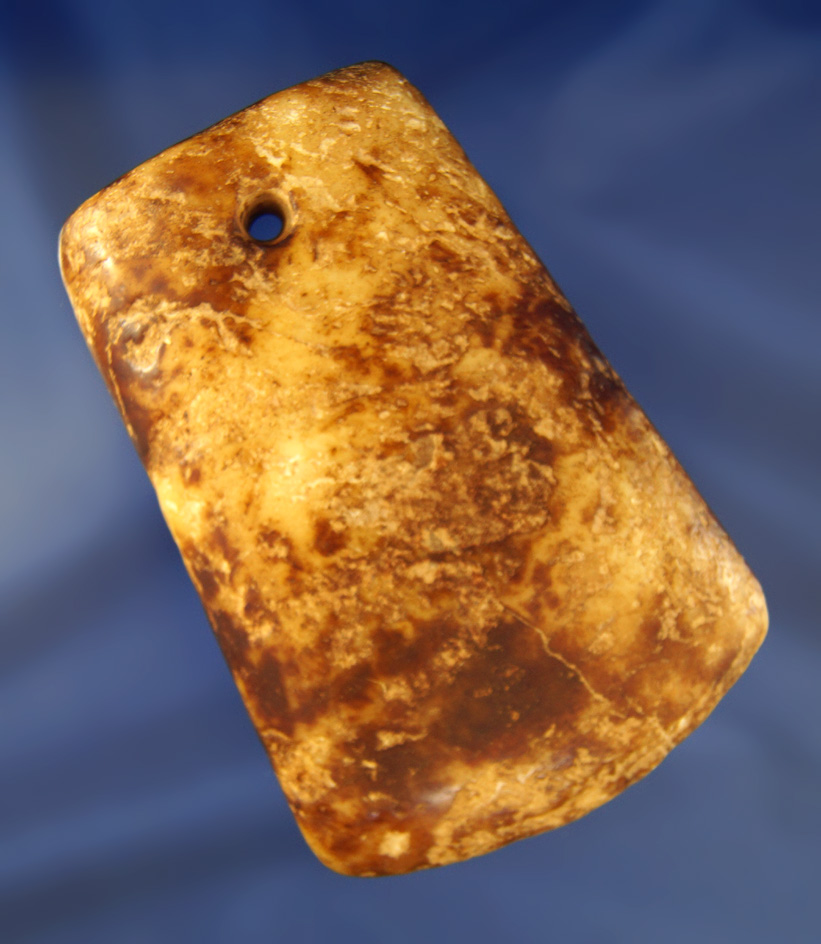 4 1/4" Chinese jade Axe found in the Heidi Providence Southwest of Beijing China.