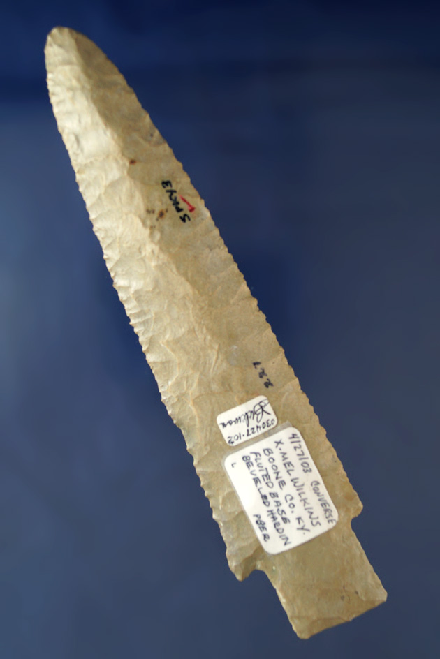 Large and impressive 6 1/8" Hardin with a professionally restored base found in Boone Co., Kentucky.