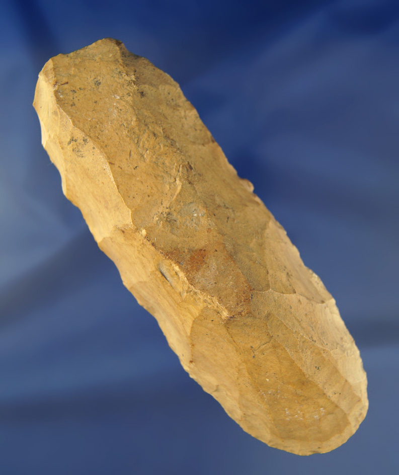 Classic styled 6 3/16" Flint Adze found in Kentucky.