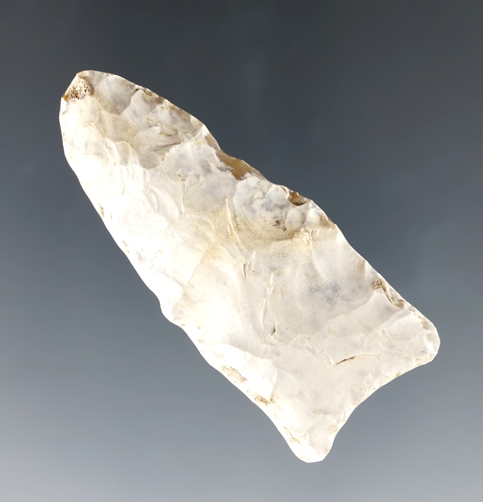 Heavily patinated fluted Paleo Clovis found in Wyoming.