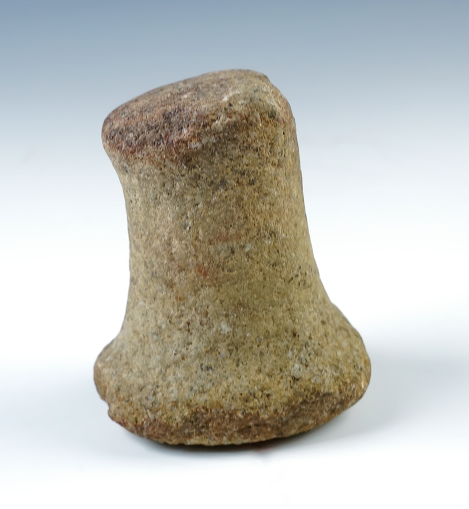 3 3/8" Knobbed Bell Pestle found in Hardin Co., Ohio.