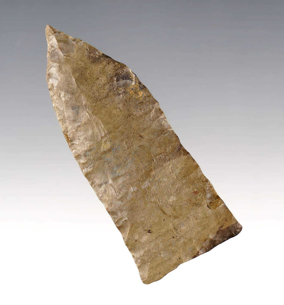 2 11/16" Tennessee Copena made from patinated Dover Chert.