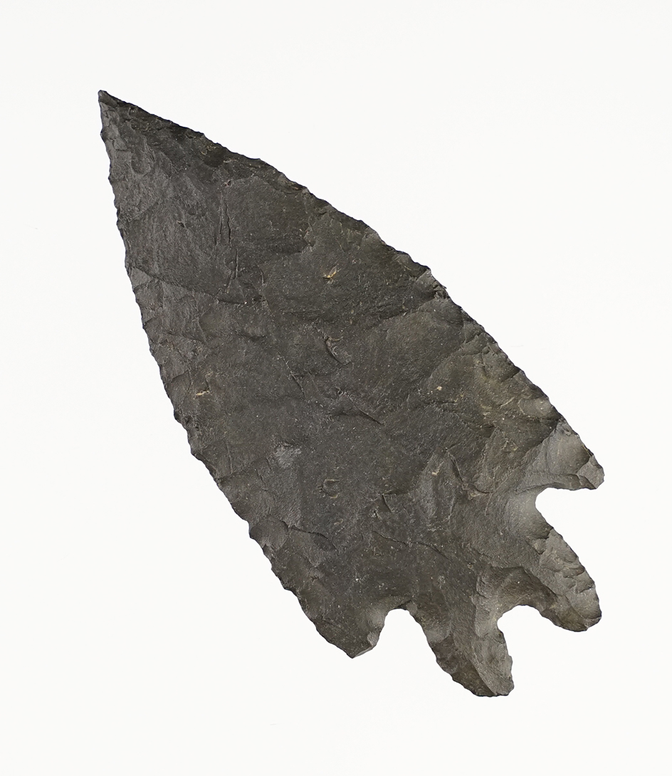 2 1/2" exceptionally well made Pinto Basin found in Nevada. Ex. C.L. Pugh Museum. 