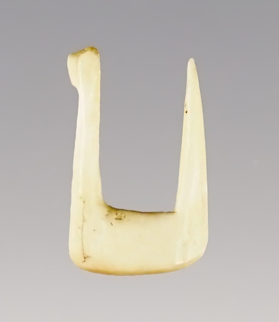 Fine 1/2" Bone Fish Hook found in New York.