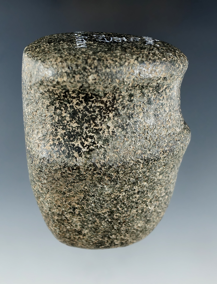 3 1/8" classic style 3/4 grooved Hammerstone found in Miami Co., Ohio. Ex. Lynn Bierly collection.