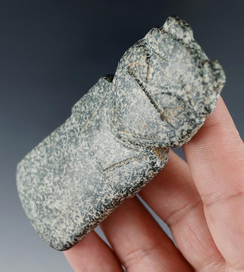 3 1/8" beautifully styled and drilled Axe God that is highly polished found in Costa Rica. Jackson C