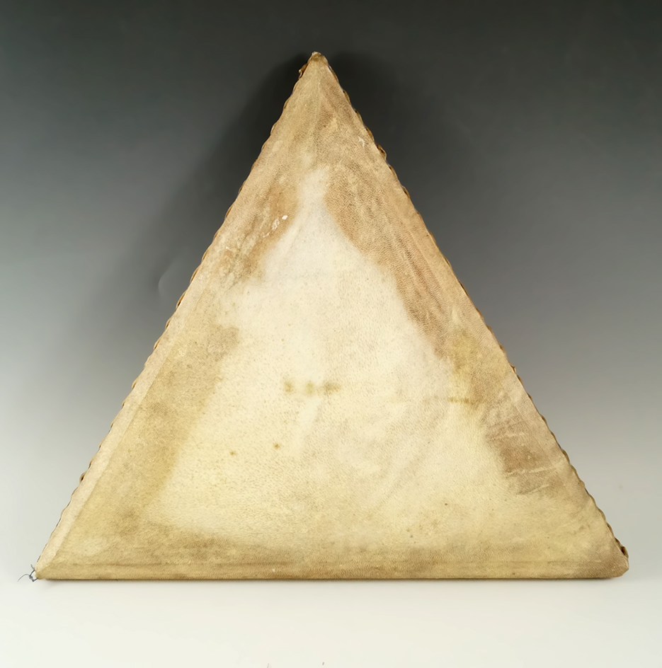 12 1/2" native made Alaskan coastal triangle drum.
