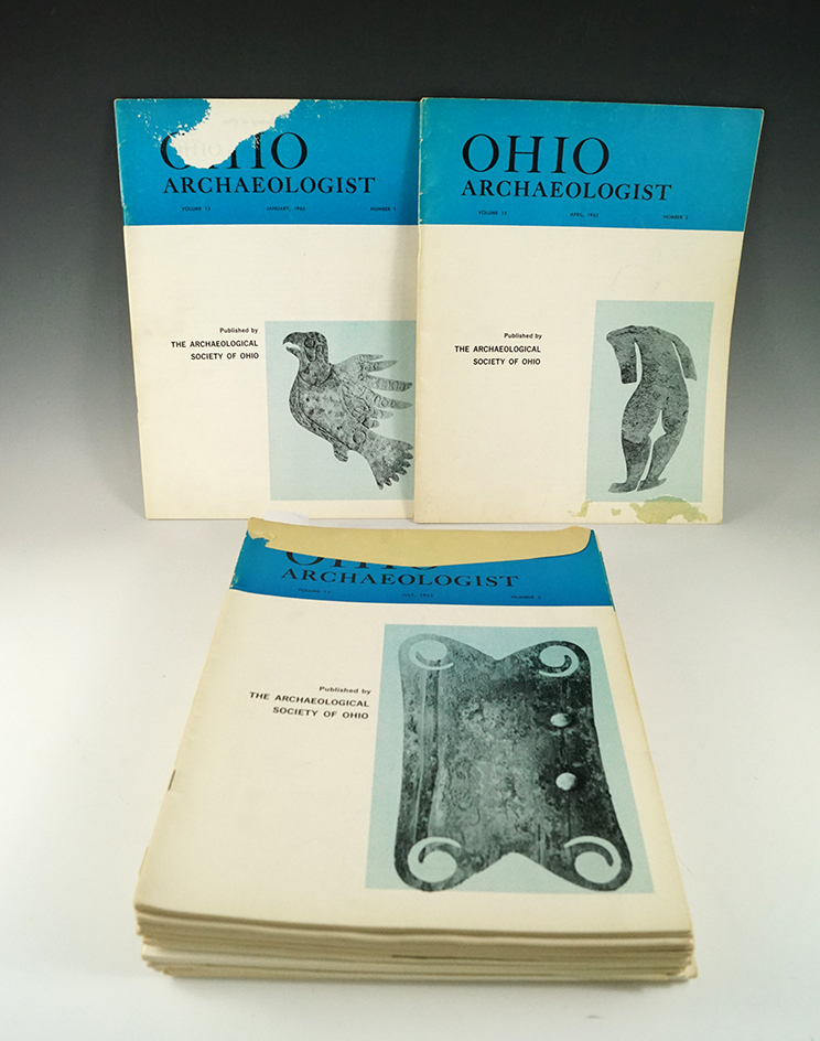 19 Volumes of "Ohio Archaeologist", various issues from Jan. 1965- July 1969.