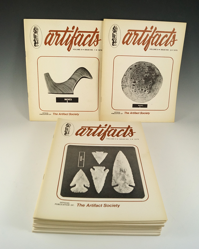 16 issues of "Artifacts Magazine" 1978-1981.