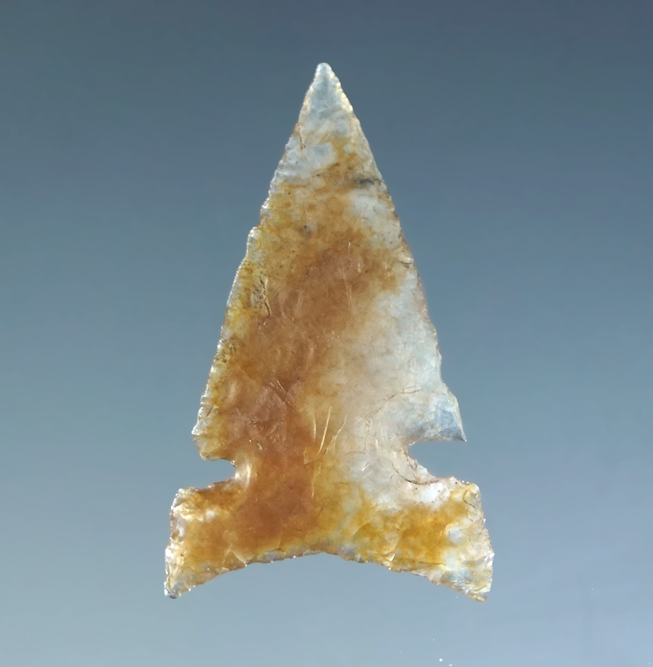 Incredible style- 15/16" Desert Delta that is paper thin and made from a translucent agate. CA.