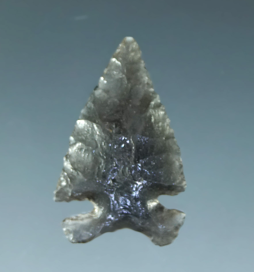 13/16" Desert Delta that is nicely styled from highly translucent banded obsidian. California.