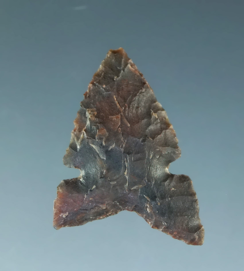 11/16" Desert Delta that is nicely patinated that is very well flaked. California.