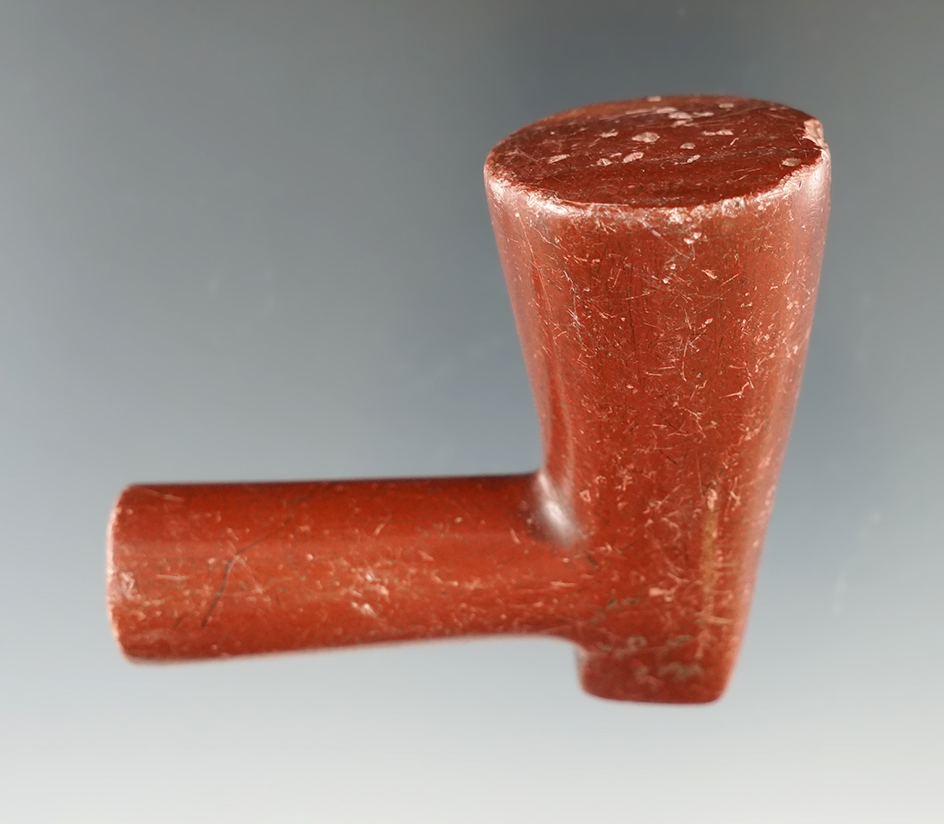 2 3/8" Catlinite Pipe Preform found by Harlan Olson in Brookings Co., South Dakota.