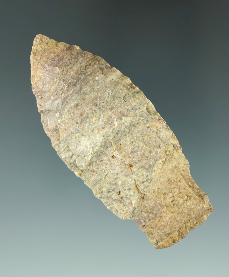 2 15/16" Stemmed Lanceolate found in Lawrence Co., Indiana.