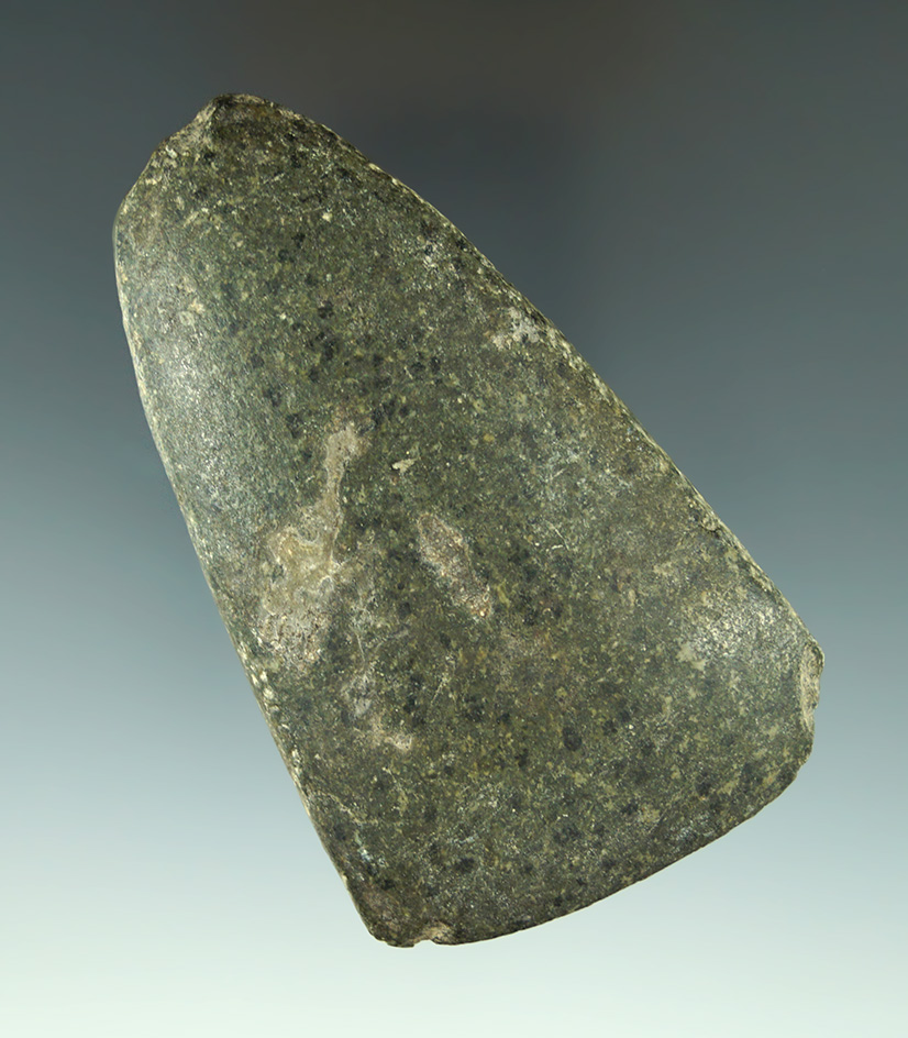 3 13/16" Hardstone adze from the Col. Vietzen collection.