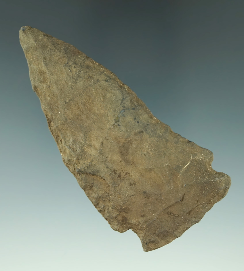 Heavily patinated 3 3/8" Cornernotch that was well used in ancient timesTennessee.