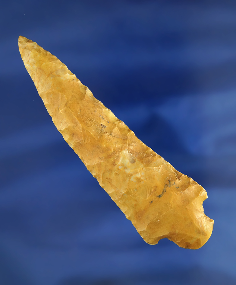 4 1/16" Stemmed Knife found in Tennessee that was well used in ancient times.