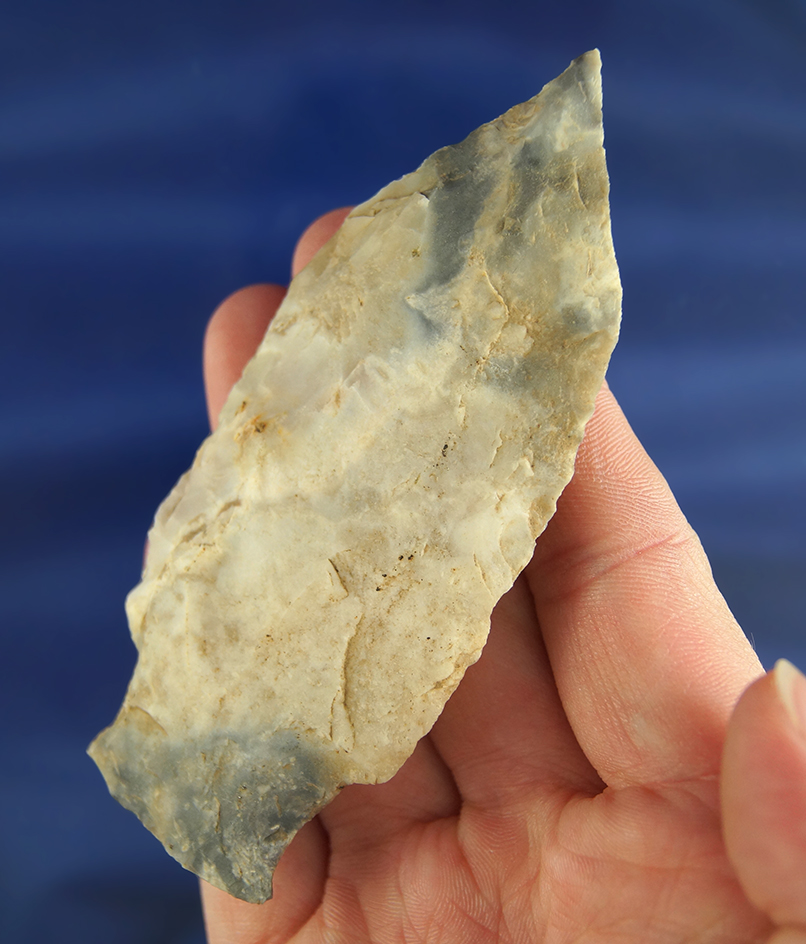 3 3/4" Etley found in 2015 in St. Clair Co., Illinois made from Jefferson City chert.