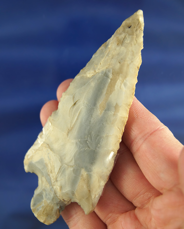 4" Smith Knife found near new Madrid Missouri made from Jefferson City chert. Ex. Paul Stong.