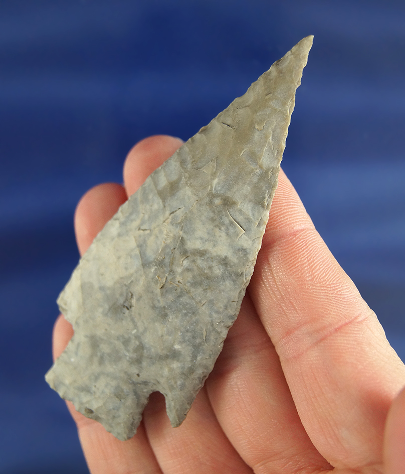 Excellent flaking and style on this 3 1/8" Lange found in Texas.