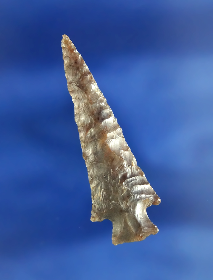 Excellent style on this 1 3/4" Columbia River Arrowhead made from attractive material. Washington.