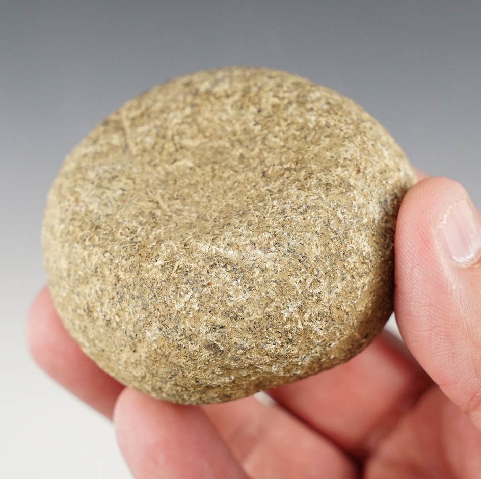 2 1/2" wide Hardstone Discoidal found in Illinois. 