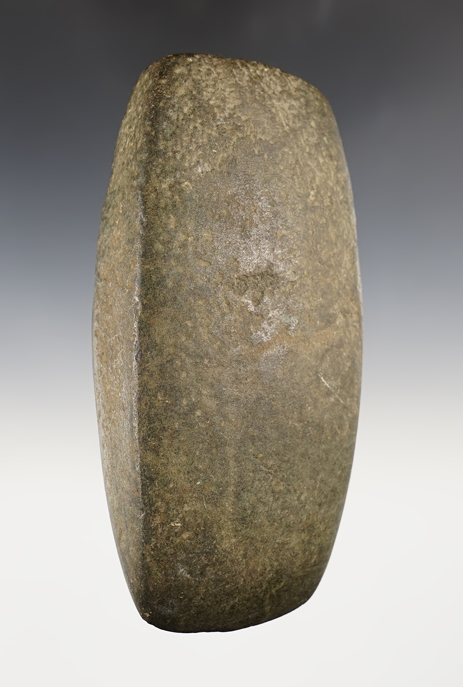6 1/4" Hardstone Square Sided Celt found in Warren Co., Illinois. Ex. George Hoke collection. 