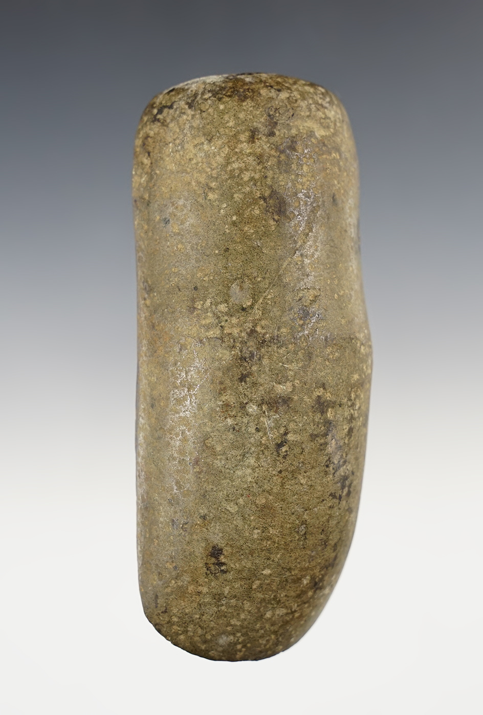 4 3/8" Hardstone Grooved Adze. Found in 1971 by Ralph Baughman in Fulton Co., Illinois. 