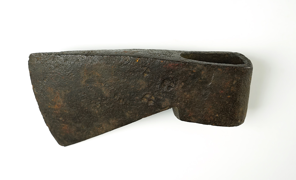 7 1/2" French Jesuit Camp Axe found at Ft. Meigs, Ohio. Circa 1650's.