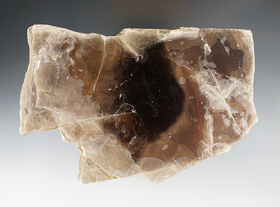 3 1/2" x 5" Mica Sheet found near the Dickson Mounds in Fulton Co., Illinois. Ex. Don Dickson.