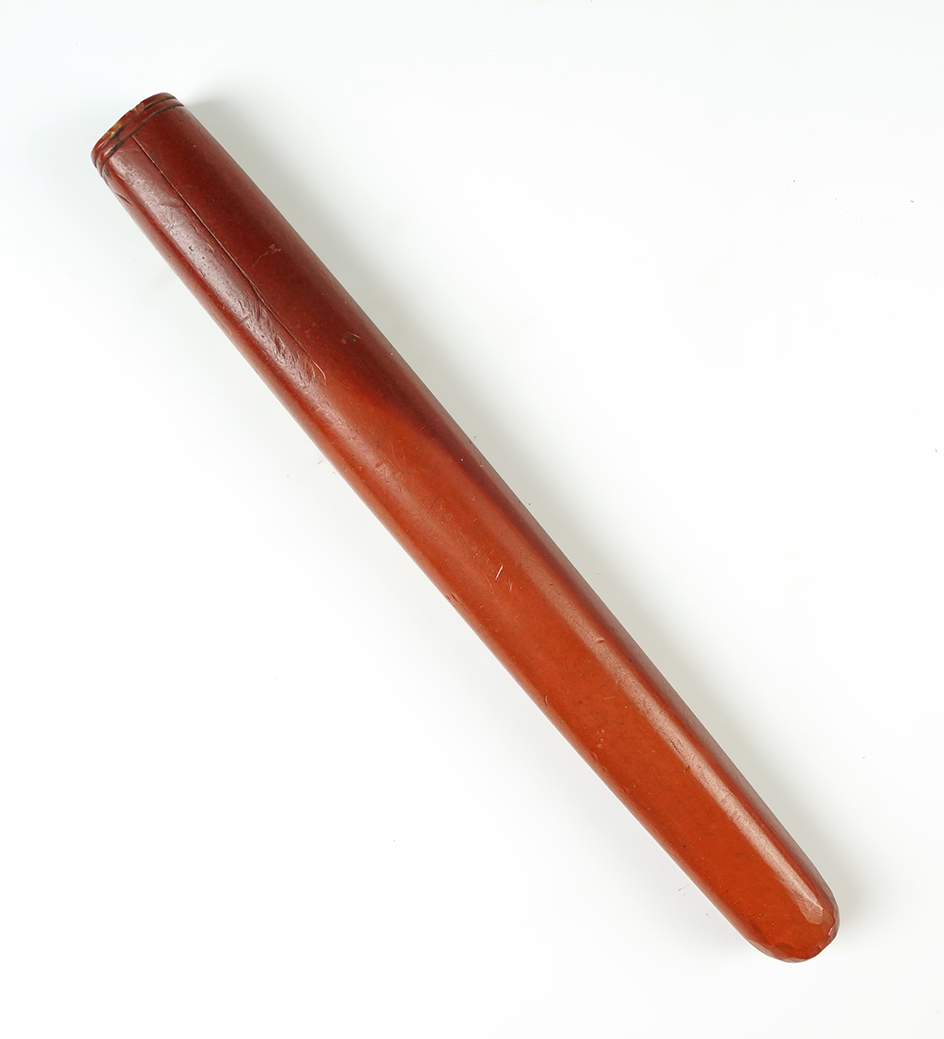 10 1/4" Historic Catlinite Tube Pipe circa late 1800's. From the Wisconsin area. 