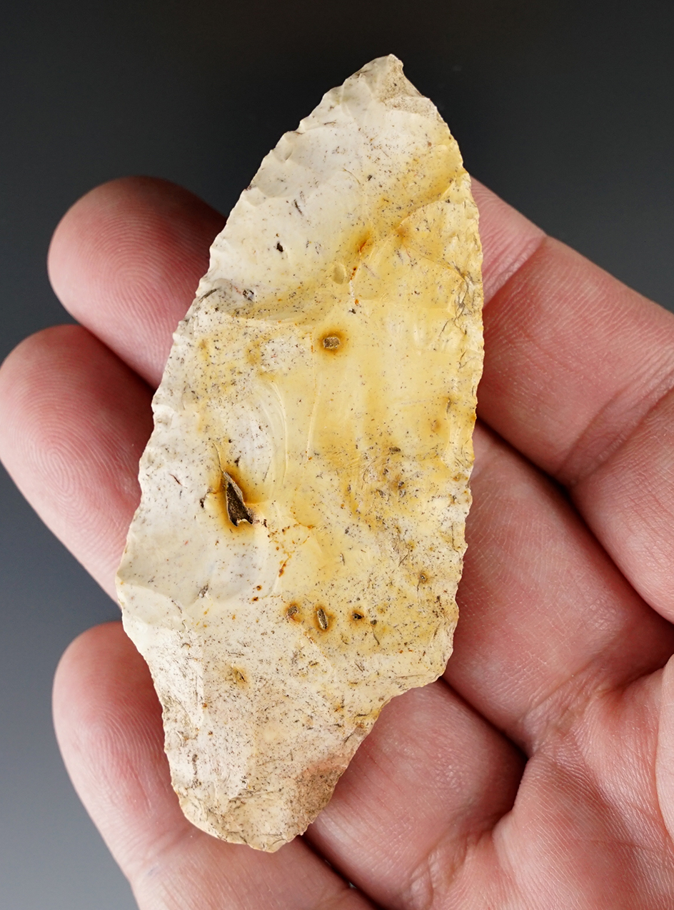 3 3/16" Stemmed Knife found at the south end of Lake Newnan, Alachua Co., Florida.