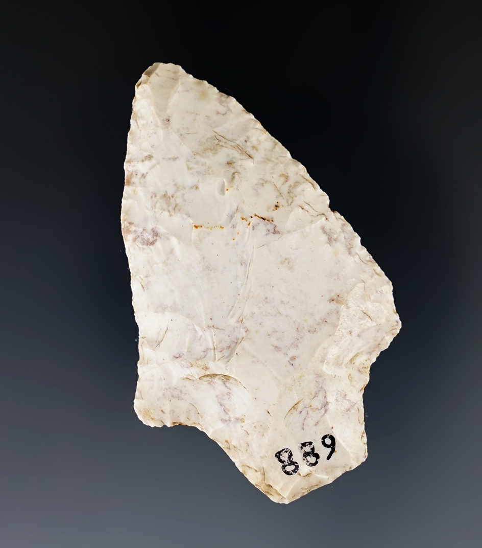 2 7/16" stemmed point found in Florida.