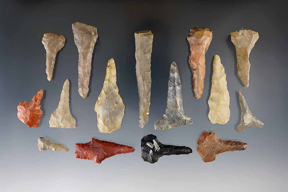 Set of 15 assorted Drills found in various locations. Largest is 2 1/4".