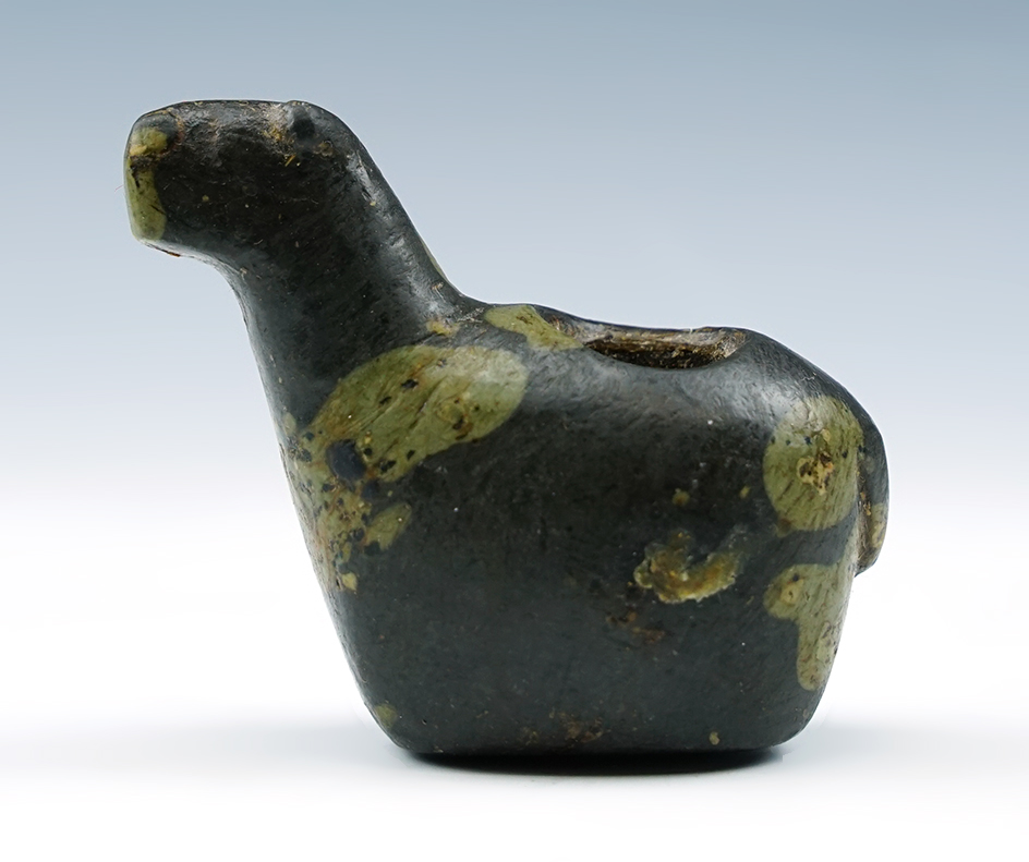 Miniature 2 5/8" long Llama Canopa made from attractive Porphyry found in Peru.