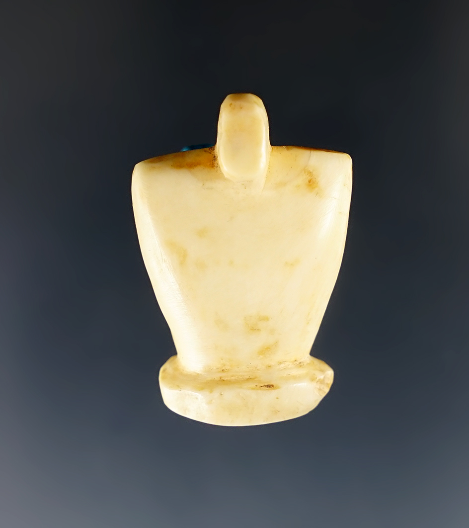 Unique 1 5/16" tall human effigy Ivory carving found in Alaska.