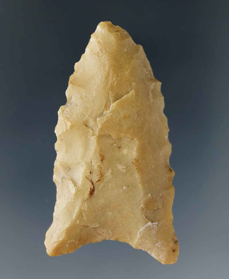 1 3/4" Dalton point found by Len Weidner in Clay Co., Arkansas in the 1980s.