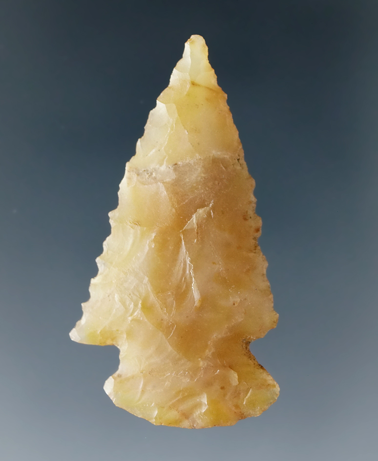 1 1/2" Cornernotch made from highly translucent agate found in Masic Co.,, Colorado.
