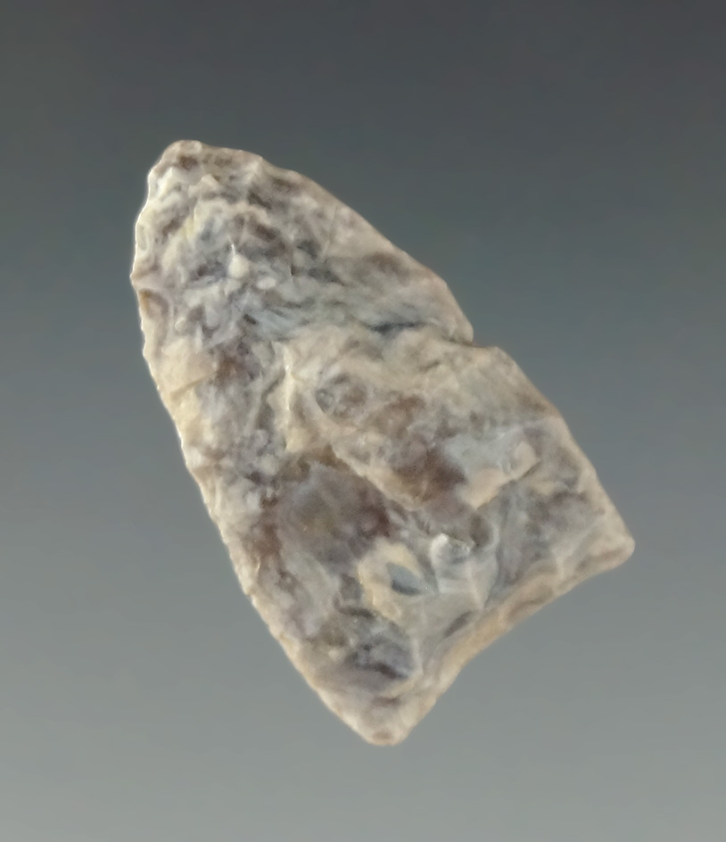 1 1/16" Knife River Flint Paleo Point, found in McLean Co., North Dakota.