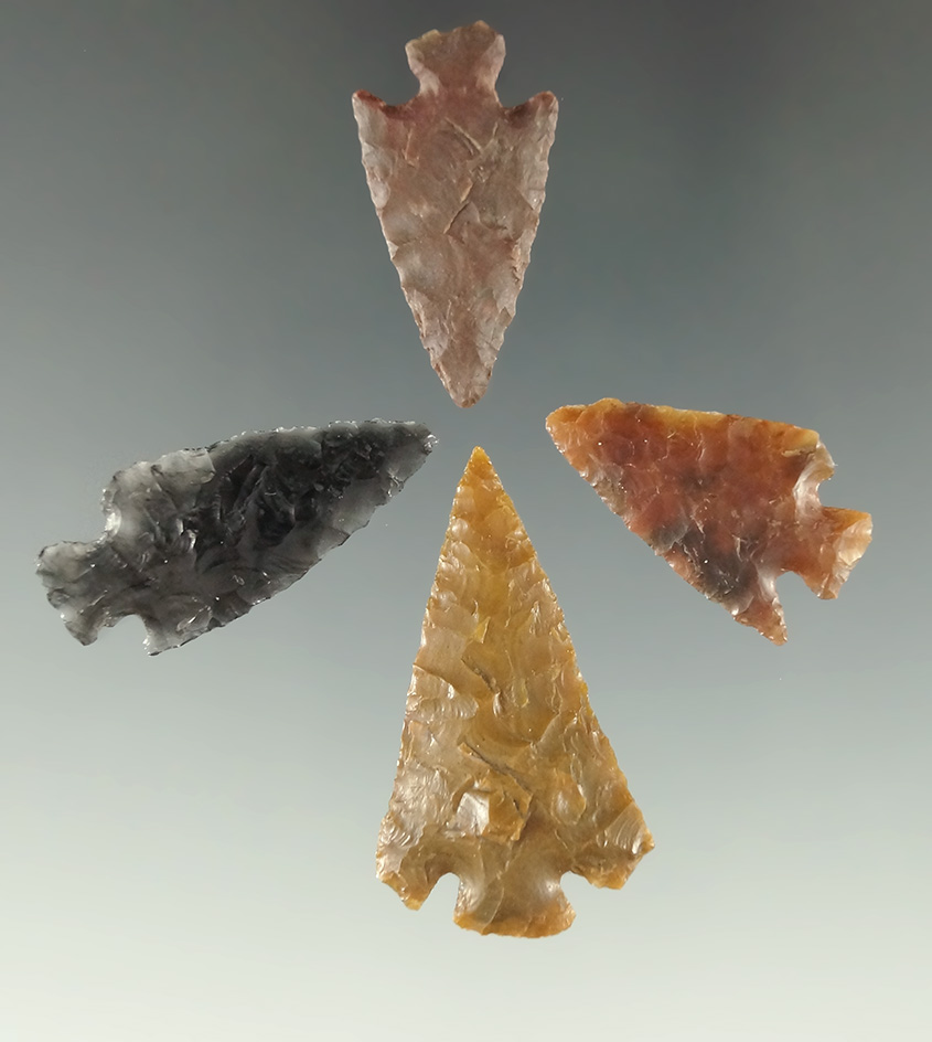 Set of four nice Washington Gempoints, largest is 1 3/8".